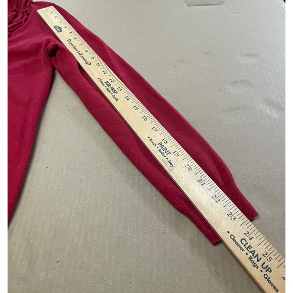 Talbots Red Ruffled Cardigan - Picture 8 of 13